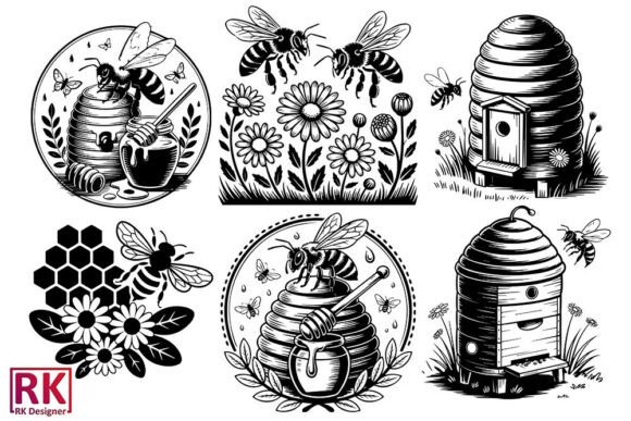 Bee with Flowers SVG Bundle Review