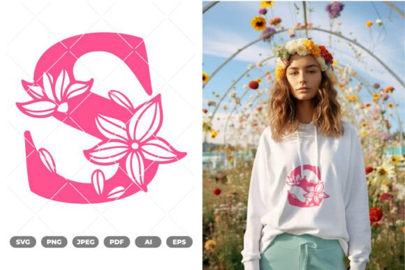 Floral Alphabet SVG Clipart Review for Real Embroidery