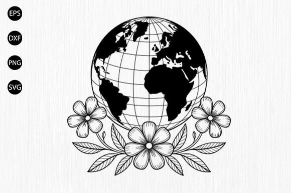 Floral Globe Svg, Earth Svg, World Svg: A Designer's Review