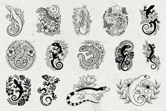 Floral Lizard Svg Bundle, Gecko SVG: A Designer's Real-World Review