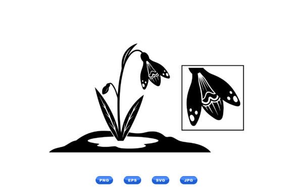 Minimal Snowdrop Floral SVG Review